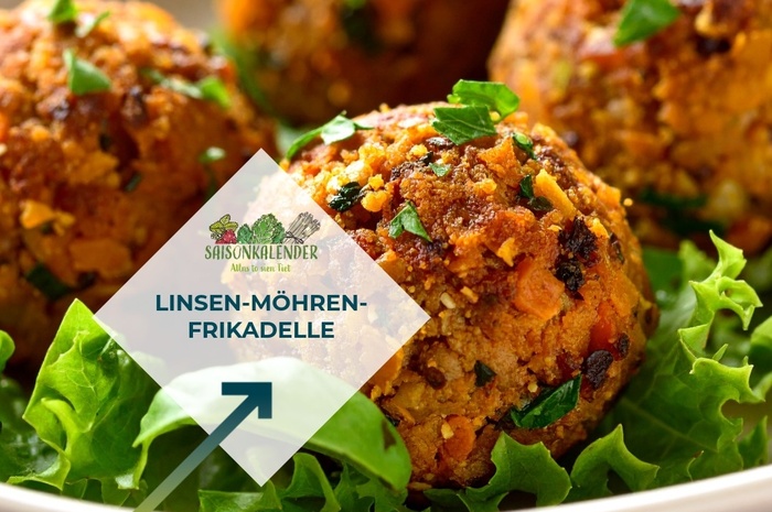 Rezept des Monats Februar - Linsen-Möhren-Frikadelle