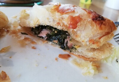 Gr&uuml;nkohl - Bl&auml;tterteigtaschen