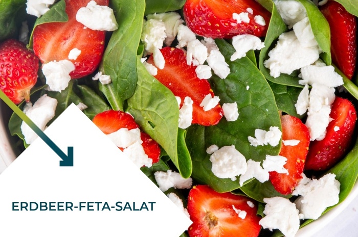 Rezept des Monats Juli - Erdbeer-Feta-Salat Rezept des Monats Juli - Erdbeer-Feta-Salat