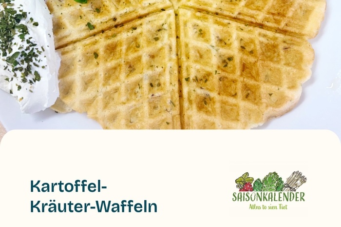 Rezept des Monats Oktober - Kartoffel-Kräuter-Waffeln
