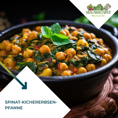 Spinat-Kichererbsen-Pfanne