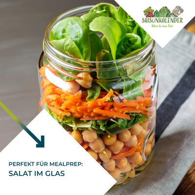 Salat im Glas