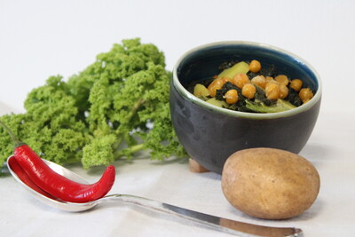 Kartoffel-Gr&uuml;nkohltopf Indian Style