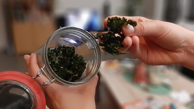 Knackig gr&uuml;n - Gr&uuml;nkohlchips