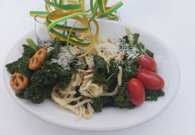 Norddeutscher Gr&uuml;nkohl trifft s&uuml;ddeutsche Sp&auml;tzle - Gr&uuml;nkohl vegetarisch