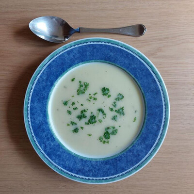 Spargelcremesuppe nachher
