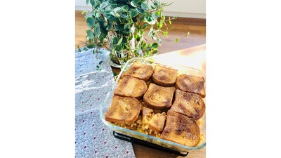 Zwieback_Christine_Gehle_07.2021_Apfel-Zwieback-Auflauf.jpeg - © Christine Gehle Zwieback_Christine_Gehle_07.2021_Apfel-Zwieback-Auflauf.jpeg
