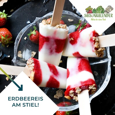 Rezept des Monats Juni - Erdbeereis