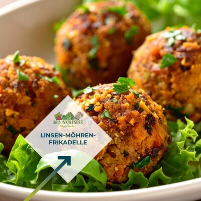 Linsen-M&ouml;hren-Frikadelle