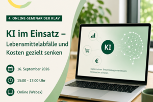 Online-Seminar - KI im Einsatz - Lebensmittelabfälle und Kosten gezielt senken