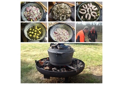 Braunkohl und Br&auml;genwurst im Wald 