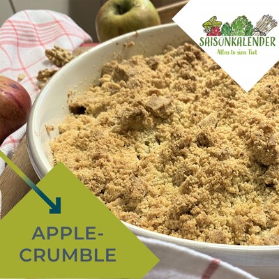 Rezept des Monats November - Apple Crumble