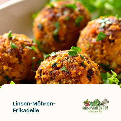 Linsen-Möhren-Frikadellen - © ZEHN Linsen-Möhren-Frikadellen