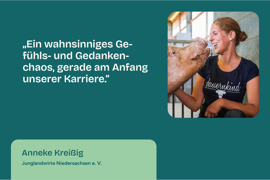 Als Schweinehalterin auf dem Gemüseacker?