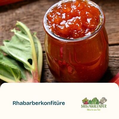 Rhabarberkonfitüre - © ZEHN Rhabarberkonfitüre